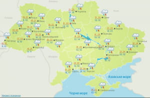 Погода в Україні 25 травня