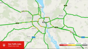 Рейтинг міст, перевантажених автівками
