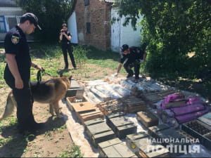 В саду жителя Ровенской области откопали крупнейший в Украине схрон боеприпасов