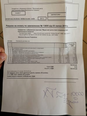 Лікування Альони Денисюк