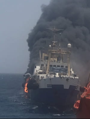 Пожежа на українському судні "Іван Голубець"