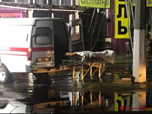 Пожар в гостинице в Одессе