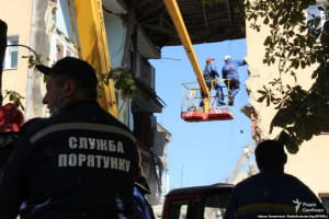Обвал дома в Дрогобыче