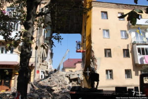 Обвал дома в Дрогобыче