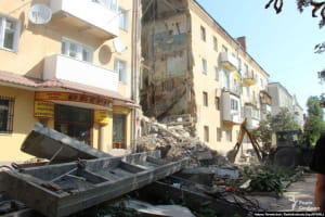 Обвал дома в Дрогобыче