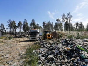 Под Киевом горит свалка