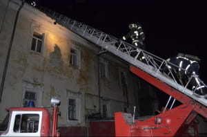 Пожежа в госпіталі в Луцьку