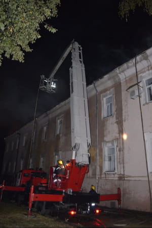Пожежа в госпіталі в Луцьку