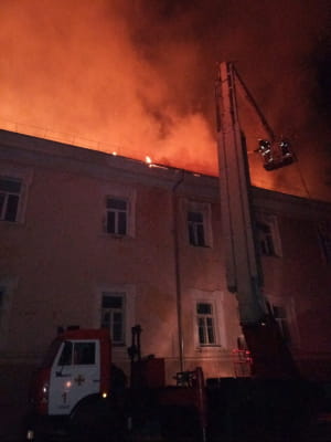 Пожежа в госпіталі в Луцьку