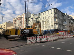 В Киеве ремонтируют центральные улицы