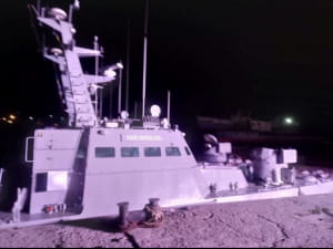 Повернуті Росією українські кораблі в морській гавані Очакова 