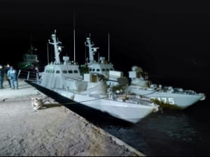 Повернуті Росією українські кораблі в морській гавані Очакова 
