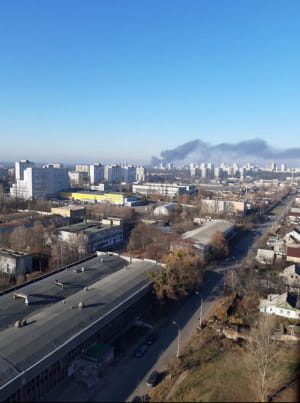 Пожежа на складах у Києві