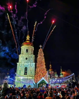 У Києві запалили головну ялинку країни