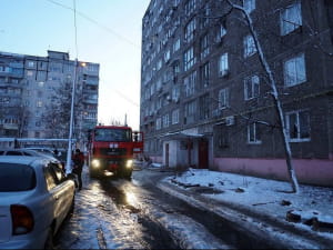 Пожежа в гуртожитку в Дніпрі