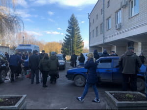 Эвакуация из госпиталя во Львовской области