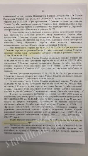 Текст подозрения Порошенко от ГБР