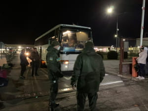 Последние автобусы на въезд в Украину