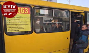 Пробки в Киеве из-за карантина