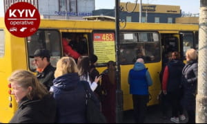 Пробки в Киеве из-за карантина