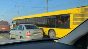 Пробки в Киеве из-за карантина