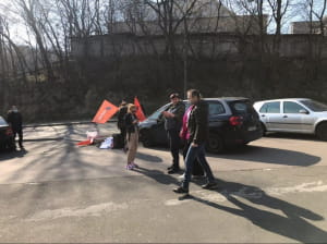 Протест фракції "Голос" проти підписання "мінської зради"