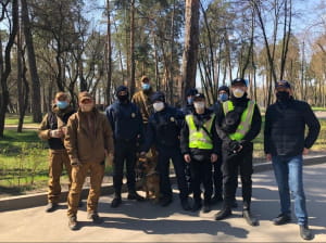 Патрулирование в Киеве, карантин
