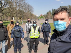 Патрулирование в Киеве, карантин