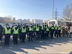 Патрулирование в Киеве, карантин