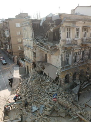 В центре Одессы рухнул дом