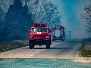 Ліквідація пожежі в Чорнобильській зоні