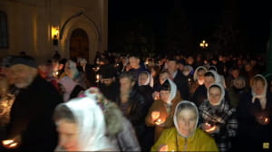 Святогорская лавра УПЦ МП на Пасху