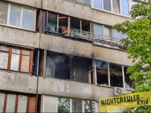 Пожар в Киеве