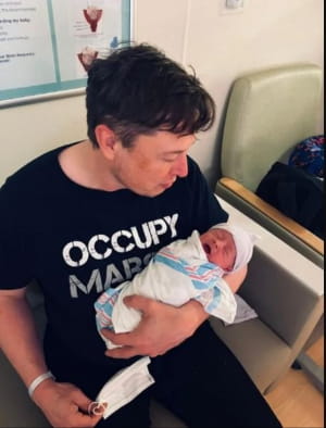 Илон Маск с сыном