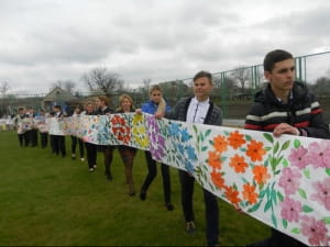 Самый большой нарисованный венок