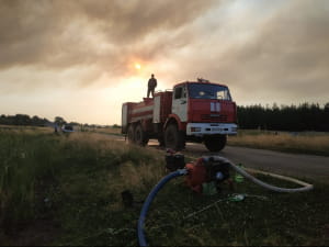 Вогонь у Новоайдарському районі
