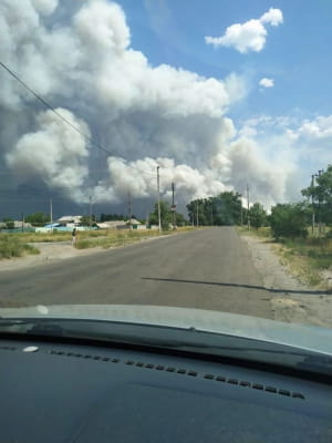 Вогонь у новоайдарському районі