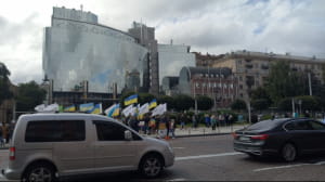 Акция в поддержку Порошенко