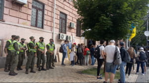 Акция в поддержку Порошенко