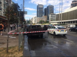 На Большой Васильковской горели две машины