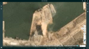 Супутникові фото порту в Бейруті