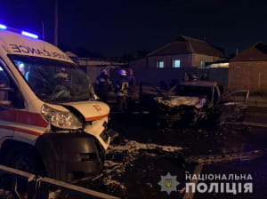 Легковик протаранив "швидку"