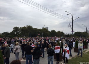 протест в Минске 