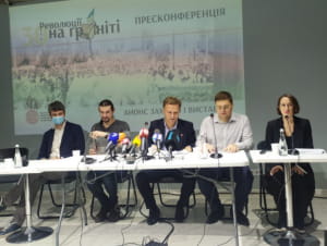 Пресс-конференция к годовщине Революции на граните