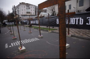 Акція "Нацкорпусу" під посольством РФ 