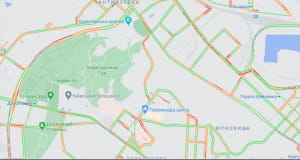 Пробки на дорогах в Киеве