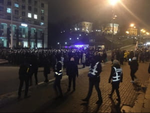 Поліція біля Майдану