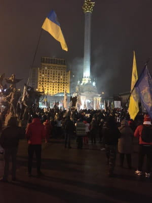 Поліція біля Майдану