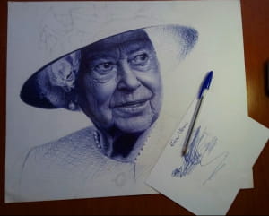 Портрети кульковою ручкою