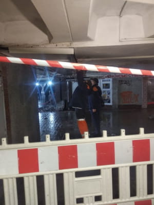 В подземном переходе под Майданом Незалежности обвалился потолок